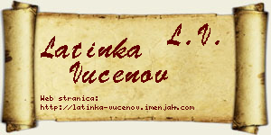 Latinka Vučenov vizit kartica